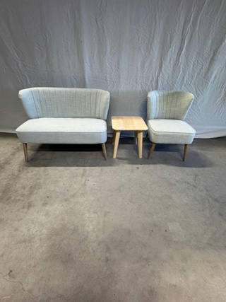 Ontvangstzitje, groengrijs, 3-delig